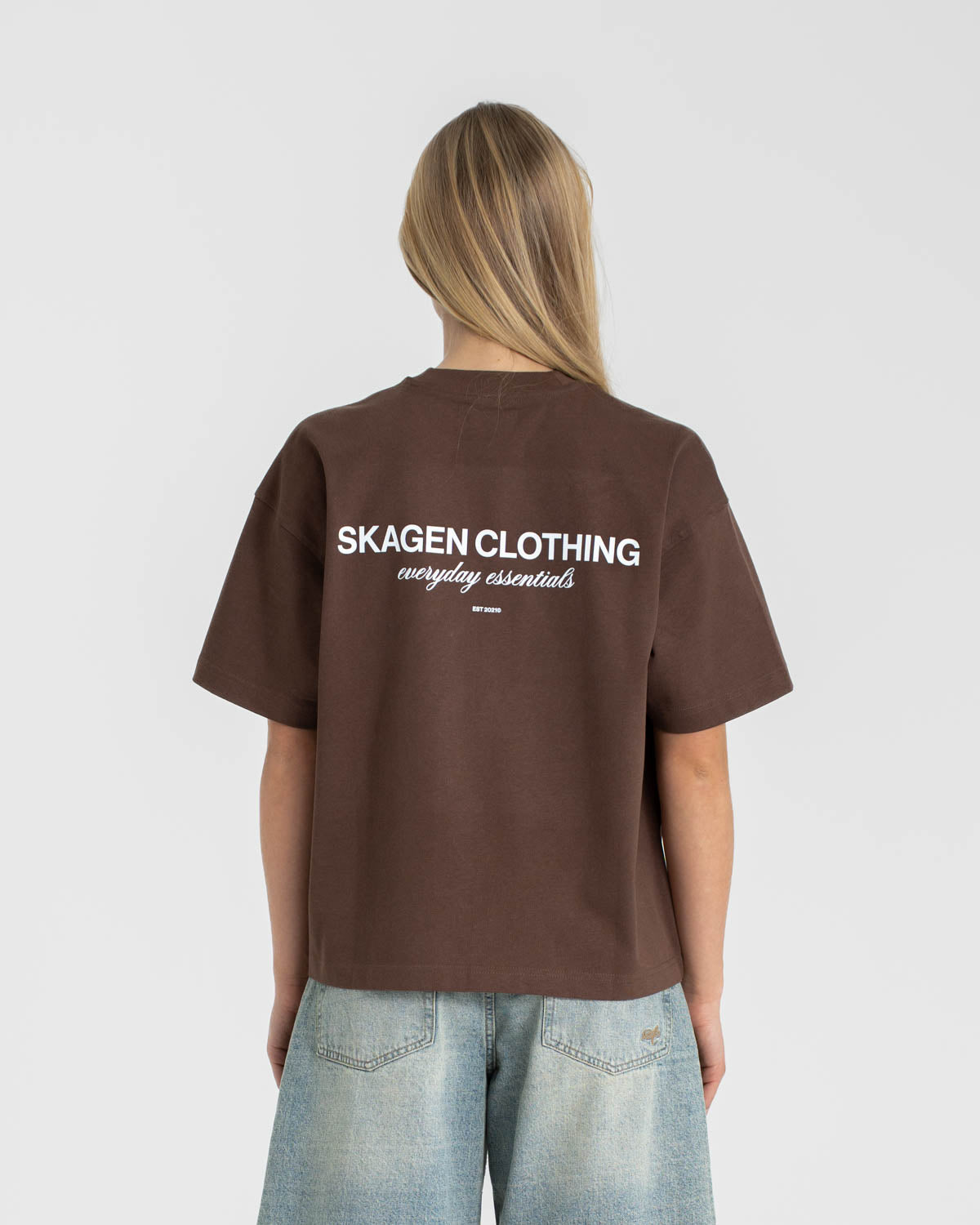 Everyday Essential T-Shirt Brown dame